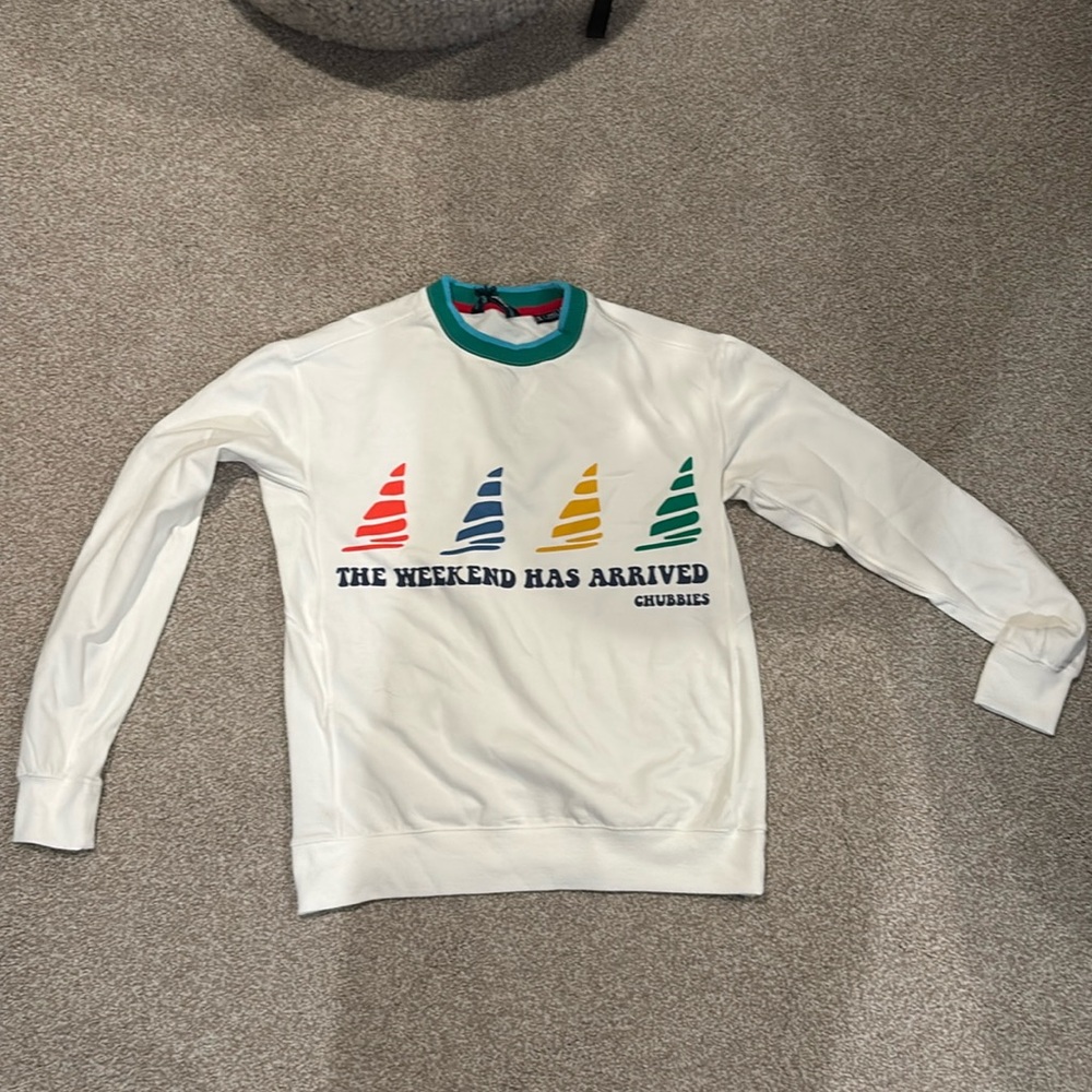 NWOT/ONLY WORN ONCE/Chubbies crewneck for sale/Men size small